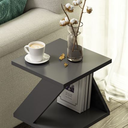 Pomoćni stolić ALBENI 50x30 cm antracit