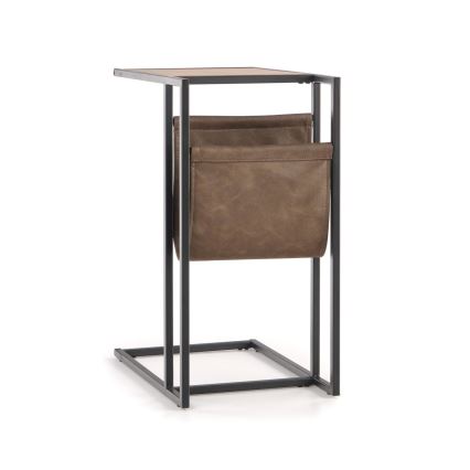 Pomoćni stolić COMPACT 65x47 cm crna/smeđa