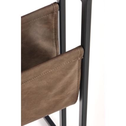 Pomoćni stolić COMPACT 65x47 cm crna/smeđa