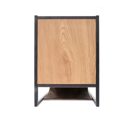 Pomoćni stolić COMPACT 65x47 cm crna/smeđa