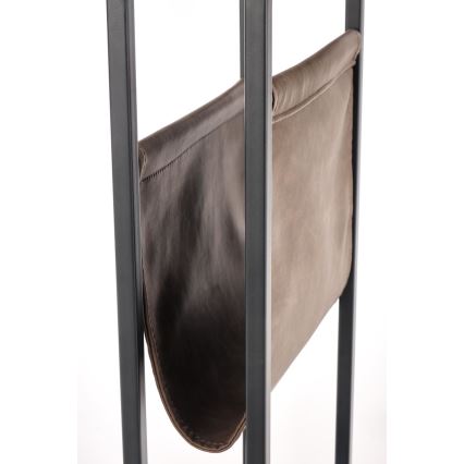 Pomoćni stolić COMPACT 65x47 cm crna/smeđa