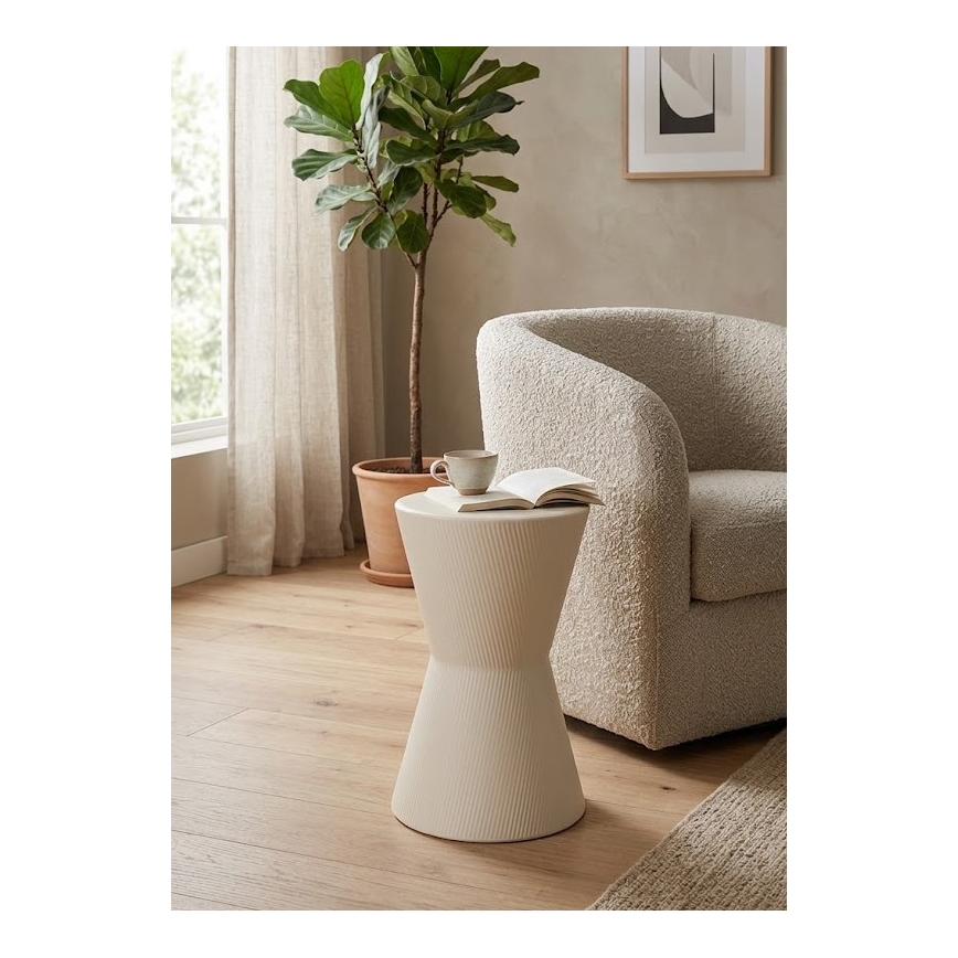 Pomoćni stolić PETIT, promjer 29 cm, bijeli