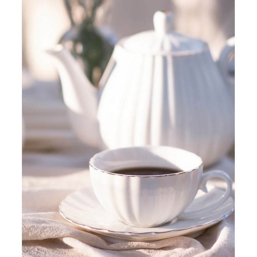 Porculanski set za kavu, 15 kom., bijeli