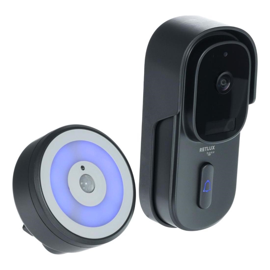 Portafon sa senzorom pokreta 5MPx 1440p 5200 mAh Wi-Fi IP65 antracit