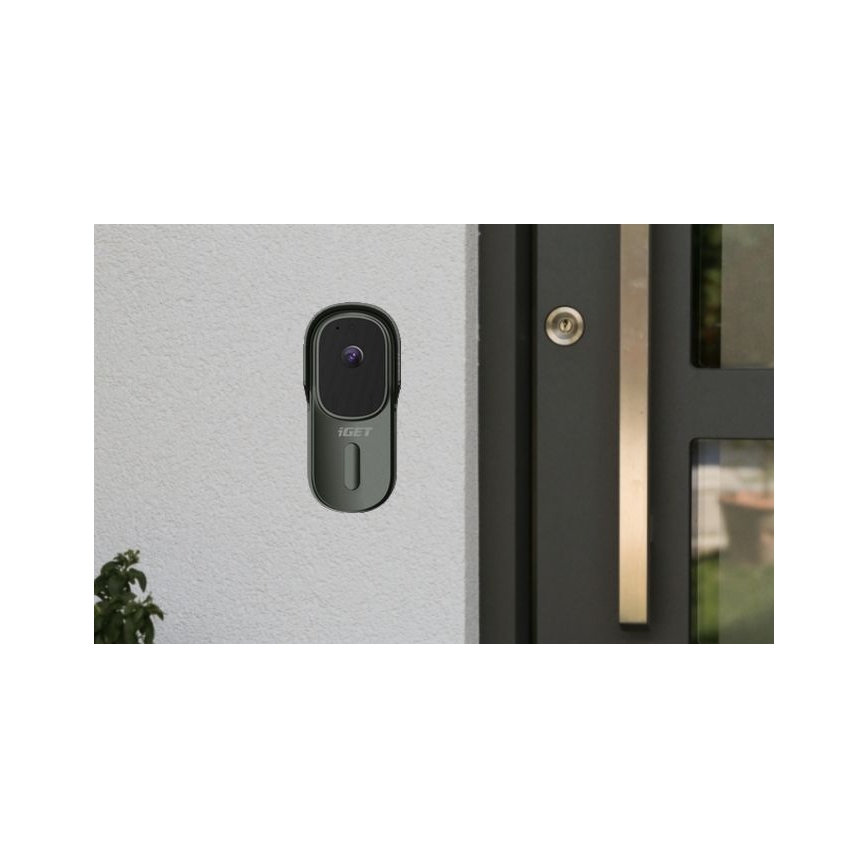 Portafon sa senzorom pokreta Full HD 1080p 5200 mAh IP65 Wi-Fi antracit
