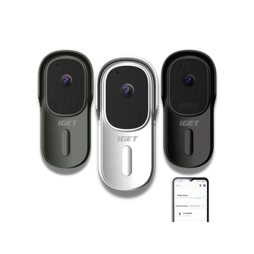 Portafon sa senzorom pokreta Full HD 1080p 5200 mAh IP65 Wi-Fi bijela