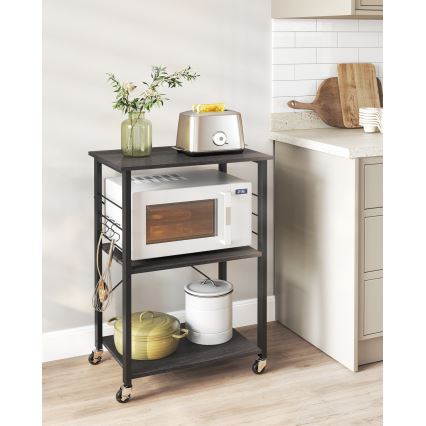 Poslužni stolić MARGE, crni