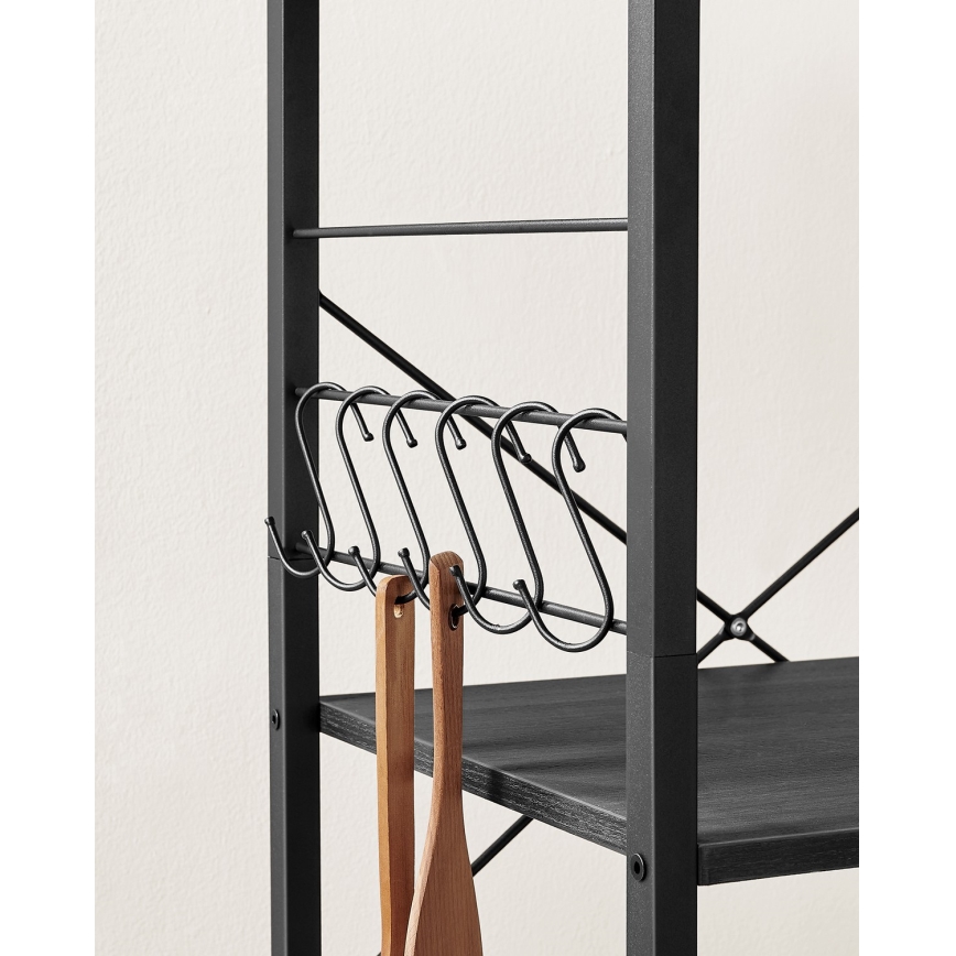 Poslužni stolić MARGE, crni