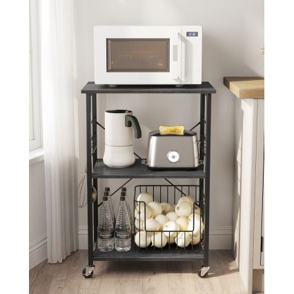 Poslužni stolić MARGE, crni