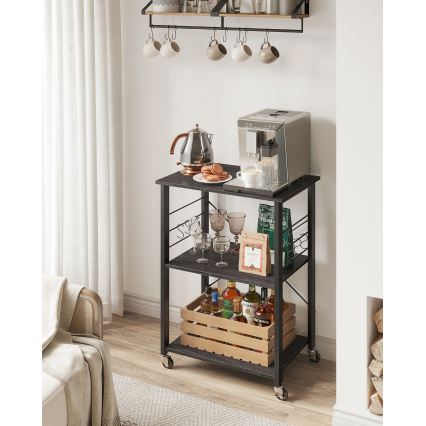 Poslužni stolić MARGE, crni