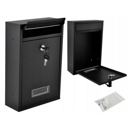 Poštanski sandučić 21,7x32 cm crne boje