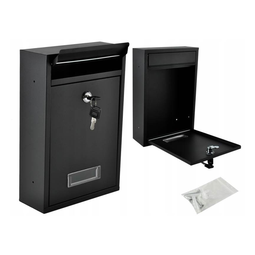 Poštanski sandučić 21,7x32 cm crne boje