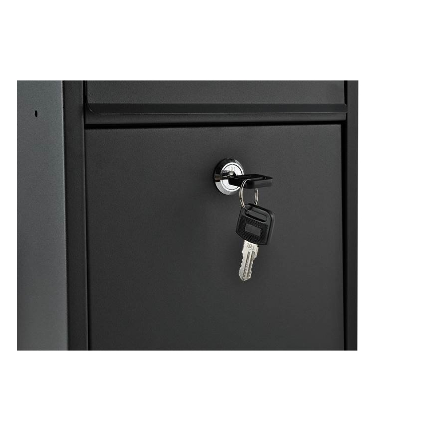 Poštanski sandučić 21,7x32 cm crne boje