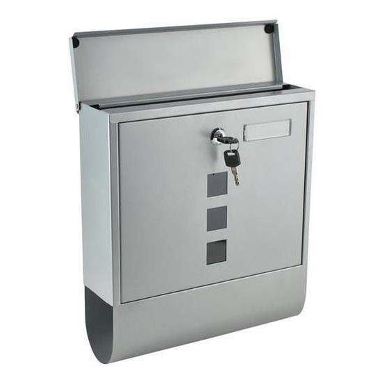 Poštanski sandučić 34x30,7 cm, srebrne boje