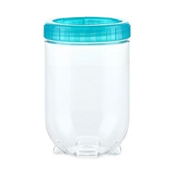 Posuda za namirnice INTERLOCK 0,7 l tirkizna/prozirna