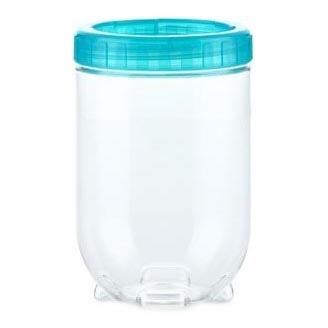 Posuda za namirnice INTERLOCK 0,7 l tirkizna/prozirna
