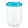Posuda za namirnice INTERLOCK 0,7 l tirkizna/prozirna