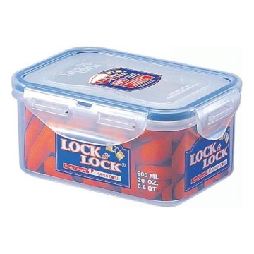 Posuda za namirnice LOCK 0,6 l plava/prozirna