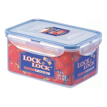 Posuda za namirnice LOCK 1,1 l plava/prozirna