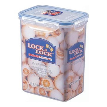 Posuda za namirnice LOCK 1,8 l plava/prozirna