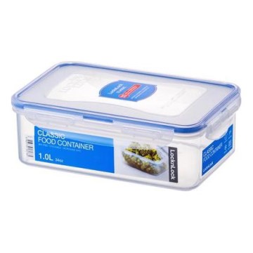 Posuda za namirnice LOCK 1 l plava/prozirna