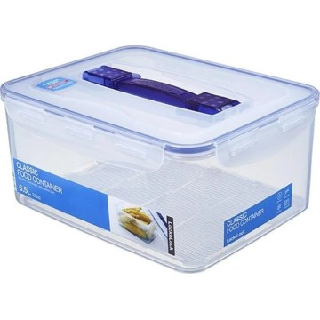 Posuda za namirnice LOCK 6,5 l plava/prozirna
