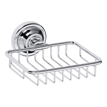 Posuda za sapun 14x6,5 cm srebrna