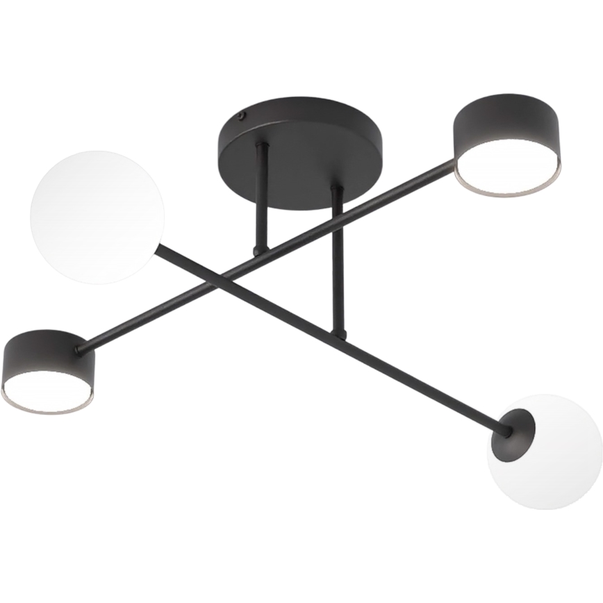 Površinski montirana stropna svjetiljka HOLON 2xG9/8W/230V + 2xGX53/12W crna