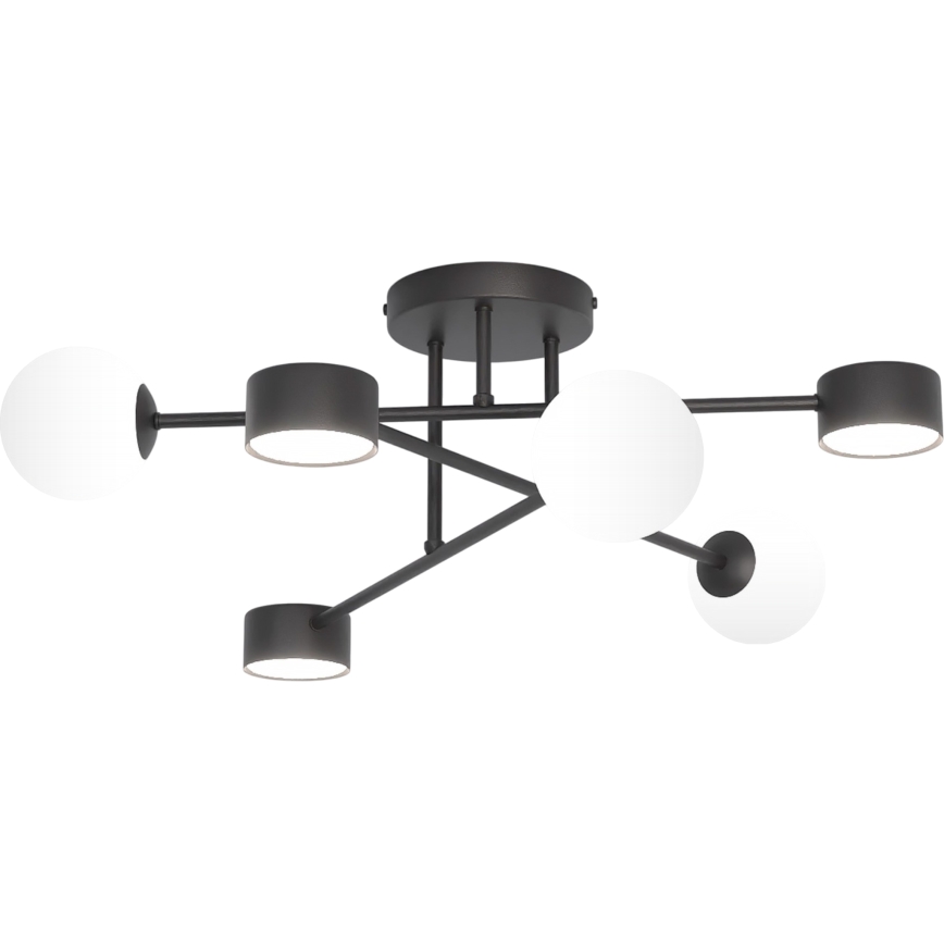 Površinski montirana stropna svjetiljka HOLON 3xG9/8W/230V + 3xGX53/12W crna