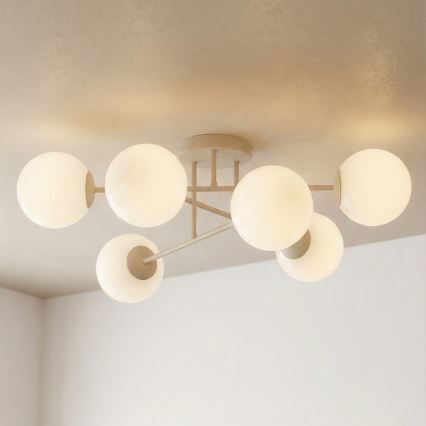 Površinski montirani luster ROMA 6xE14/10W/230V bež