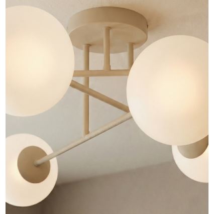 Površinski montirani luster ROMA 6xE14/10W/230V bež