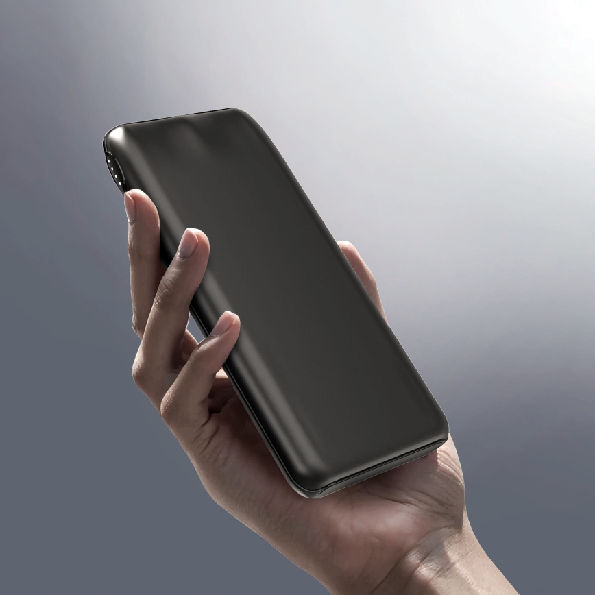 Power Bank 10000 mAh 10W Power Delivery 2xUSB-C + 1xUSB-A crna