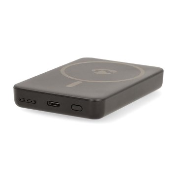 Power Bank 2u1 magnetni s bežičnim punjenjem MagSafe 5000 mAh crna