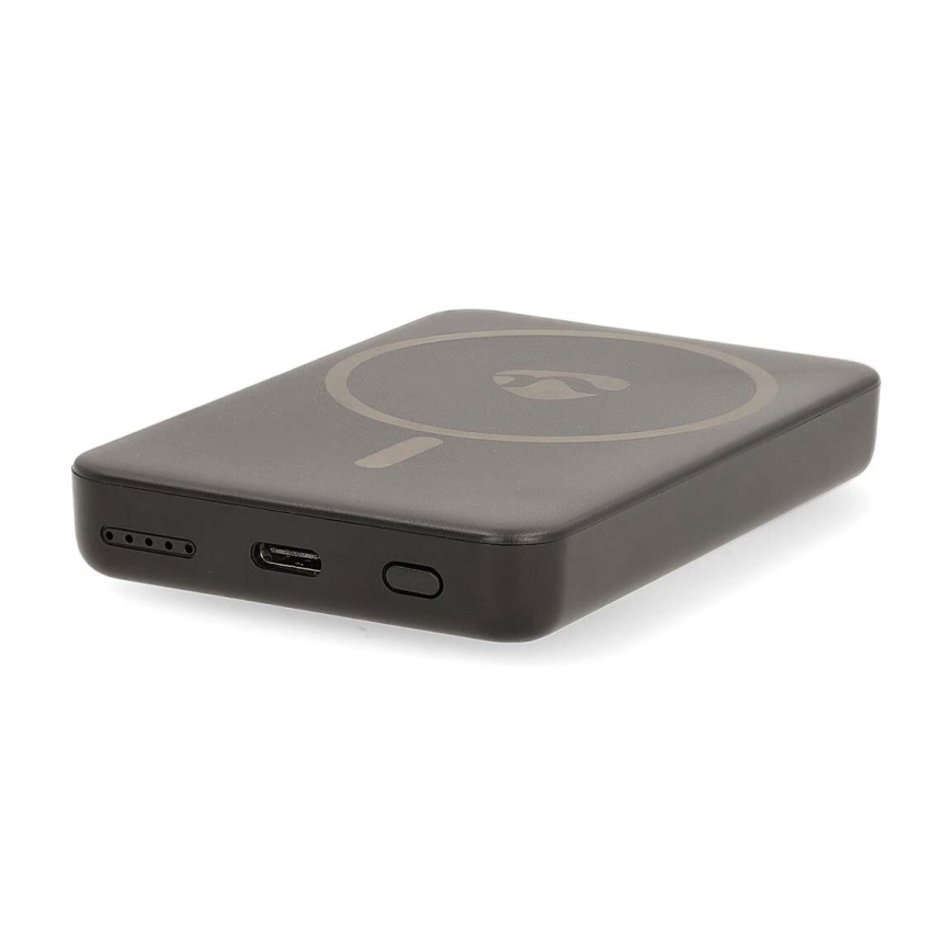 Power Bank 2u1 magnetni s bežičnim punjenjem MagSafe 5000 mAh crna