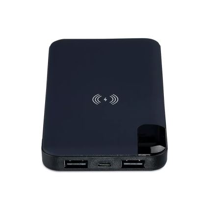 Power Bank 8000mAh/3,7V s bežičnim punjenjem i dok stanicom plava