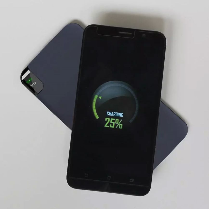 Power Bank 8000mAh/3,7V s bežičnim punjenjem i dok stanicom plava