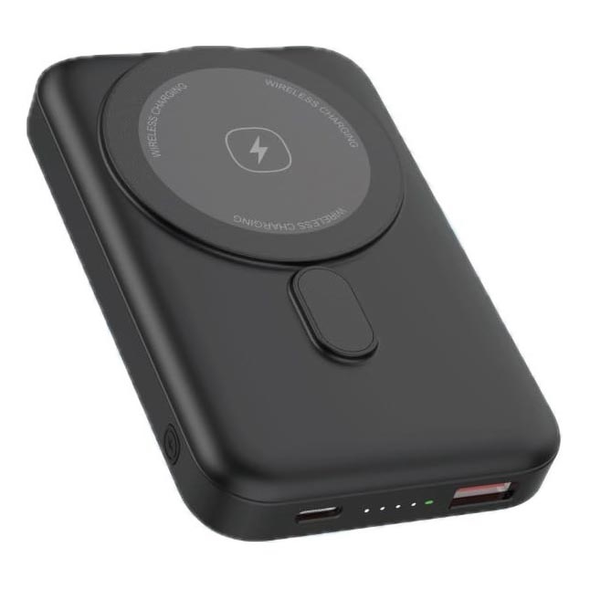 Power Bank magnetni s bežičnim punjenjem MagSafe 10000 mAh 20W Power Delivery crna