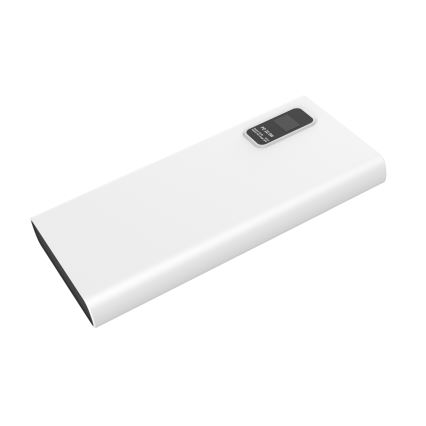 Power Bank s LED zaslonom Power Delivery 10000 mAh 3,7V bijela