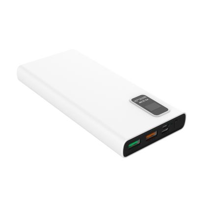 Power Bank s LED zaslonom Power Delivery 10000 mAh 3,7V bijela