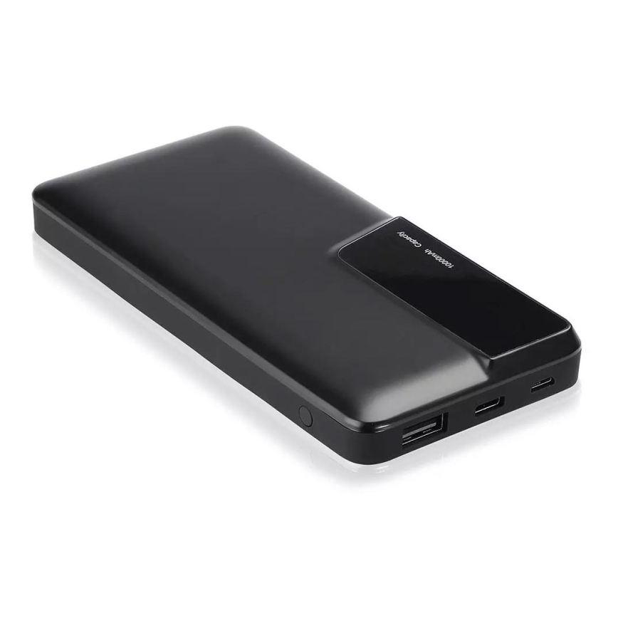 Power Bank sa zaslonom 10000mAh/3,7V crna