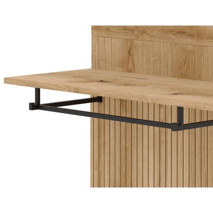 Predsobna stjenka s ogledalom SVEN, smeđa/grafit