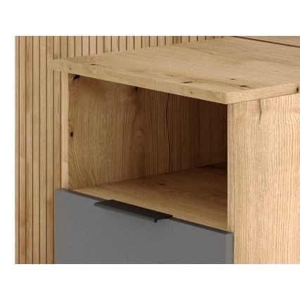 Predsobna stjenka s ogledalom SVEN, smeđa/grafit