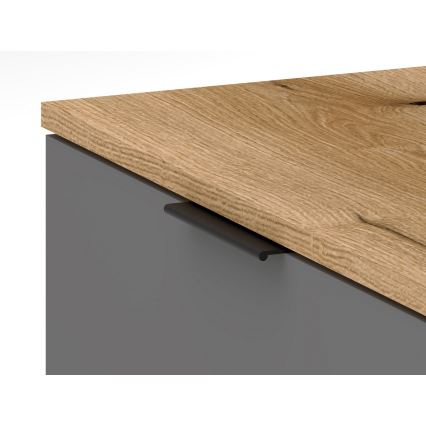 Predsobni zid KLEO smeđa/grafit