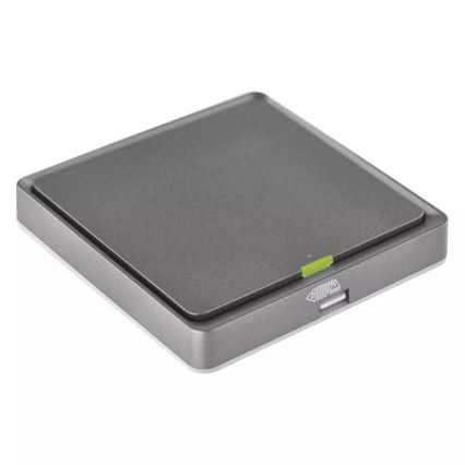 Prekidač s 1 tipkom GoSmart 1xCR2430 Tuya crna