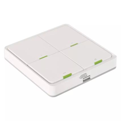Prekidač s 4 tipke GoSmart 1xCR2430 Tuya bijela