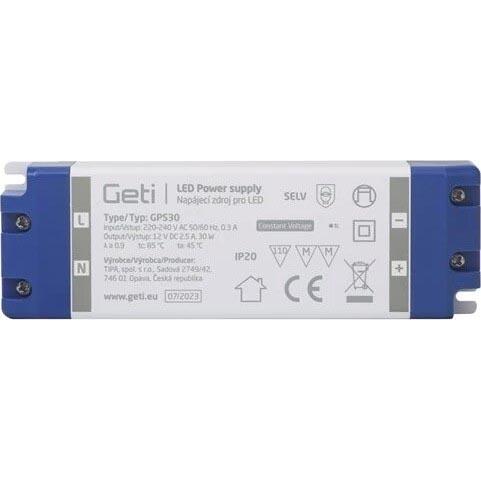 Prekidački izvor napajanja za LED trake 30W/12V IP20