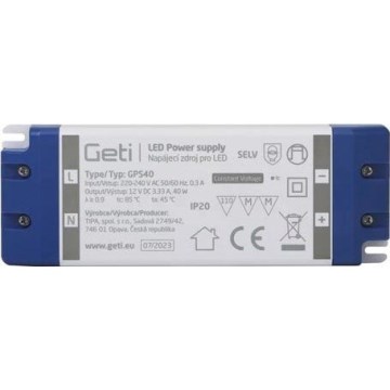 Prekidački izvor napajanja za LED trake 40W/12V IP20