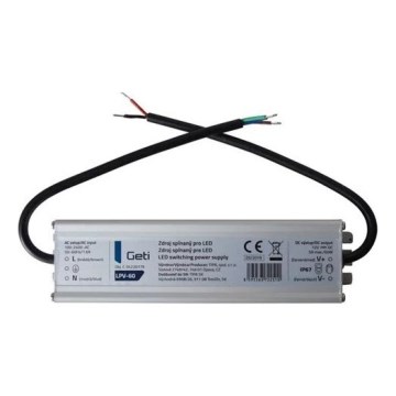 Prekidački izvor napajanja za LED trake 60W/12V IP67