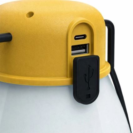 LED podesiva prijenosna punjiva lampa s funkcijom powerbanke LUMINA MINIO LED/5V 1800 mAh IP44 žuta