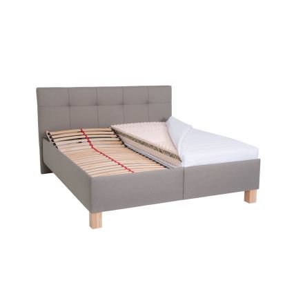 Presvučeno krevet s prostorom za pohranu bez madraca MARIA 180x200 cm taupe